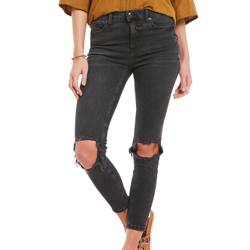 Free People We The Free Busted Knee Skinny Jeans